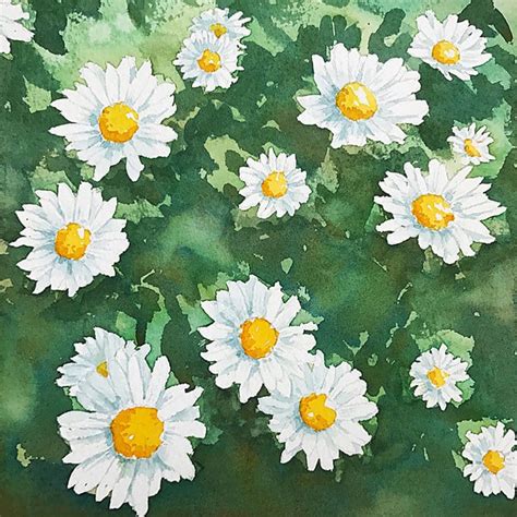 Simple Watercolor Paintings Of Flowers