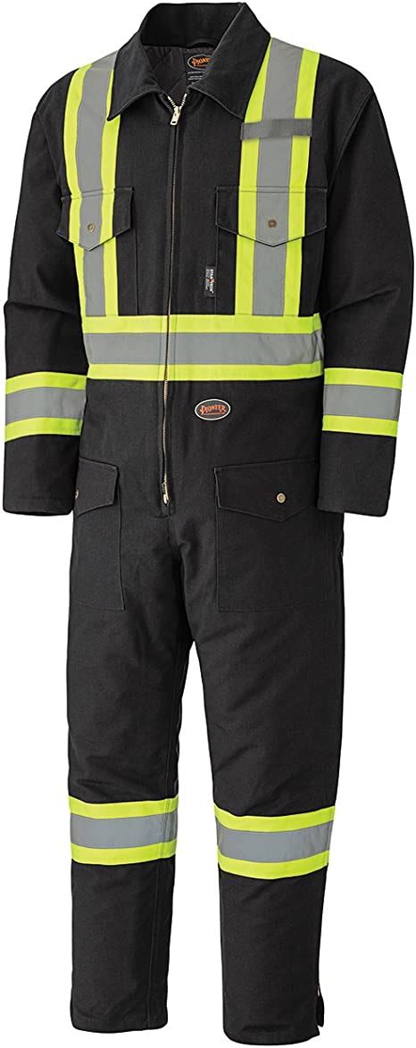 Pioneer Winter Heavy Duty High Visibility Insulated Work Coverall