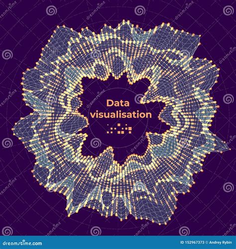Complex Data Visualization Concept Vector Abstract Illustration Stock