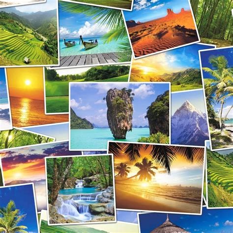 Tropical Holiday Wallpaper Multicoloured Love Postcard Beaches Sunset