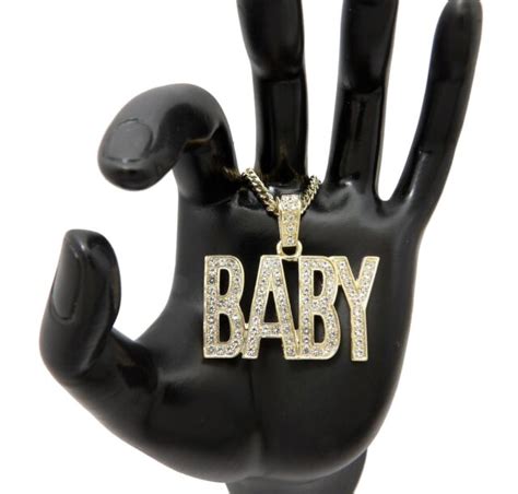 Lil Baby Baby Pendant With Various Length Cuban Chains Ebay