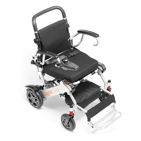 fauteuil roulant électrique léger et pliable logo silver