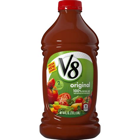 V8 Original 100 Vegetable Juice 64 Oz 2 Count Free 2 5 Day