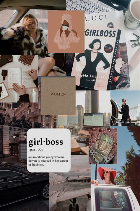Girlboss Aesthetic Business Woman Successful Aesthetic Collage