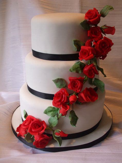 9 Best Red Rose Cakes Images In 2014 Wedding Cake Red Rose Cake Wedding Cake Designs
