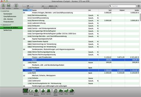 Struktur des skr03 der datev. Buchhaltung Software Apple Mac und PC mit ELSTER Reisekosten