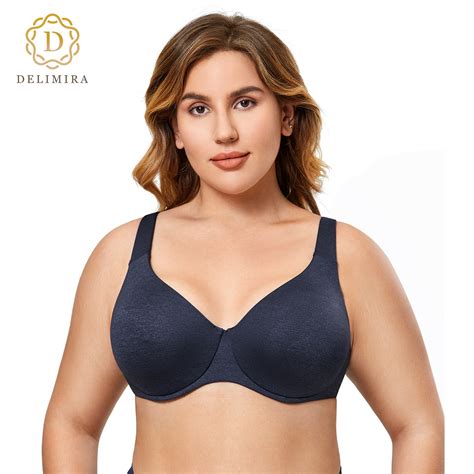 Delimira Women S Plus Size Minimiser Bra Unlined Underwire Full