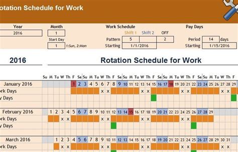 Each crew works 42 hours/week (on average) to provide balanced coverage 168 hours/week. Rotating Schedule Template Ten Reasons You Should Fall In ...