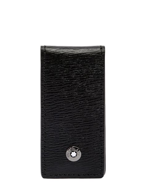 Nothing else look like brass, and as it ages and develops its own patina it will take on a life of its own. Montblanc 4810 Westside Leather Money Clip in Black for Men - Lyst