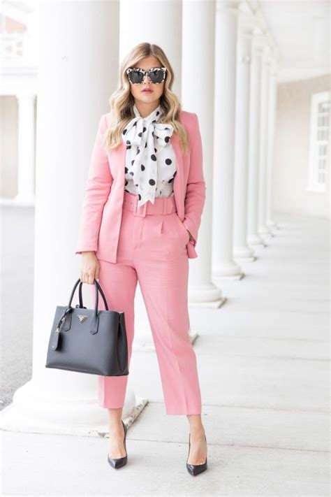 Style Trend Pink Monochrome Suits Sparkles And Shoes Formal