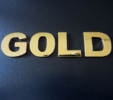 Gold Letter C 3cm Chrome Letter And Sign