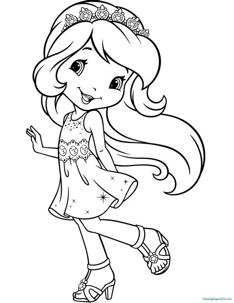 Free coloring pages of strawberry shortcake printable for kids and adults. Strawberry Shortcake Princess Coloring Pages at ...