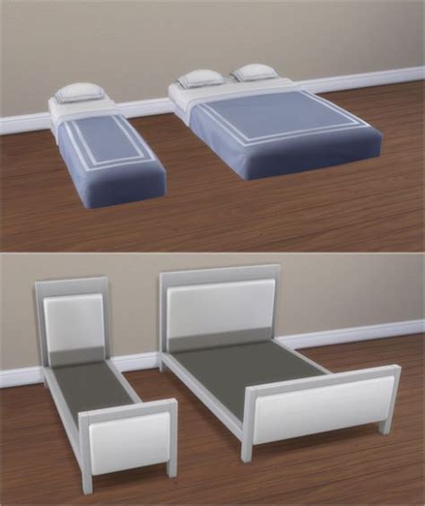 Verankas Ts4 Downloads Sims 4 Beds Sims 4 Cc Furniture Bed Frame