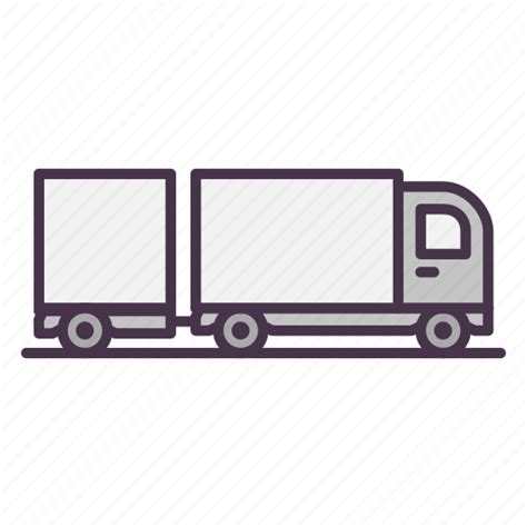 Cargo Lorry Trailer Transportation Truck Icon