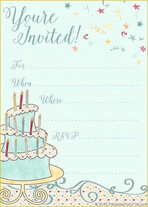 Free Printable Birthday Invitation Cards Templates Of 1768 Best Card