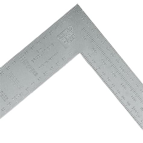 Square foot (sq ft) is an area of one foot by one foot. Stanley Carpenters Steel Square Metric 400mm x 600mm