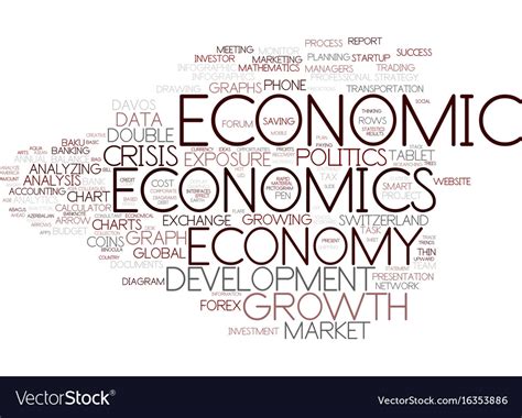 Economics Word Cloud Concept Royalty Free Vector Image