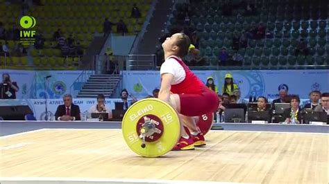 Women 58kg A Snatch 2014 World Weightlifting Championships Youtube