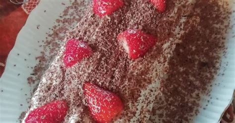 Ρολό φράουλα με κρέμα 🍮 για να μείνουμε σπίτι 🏡 😀 συνταγή από τοντην Ελευθερία Χαϊνα Αργύρη