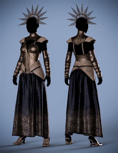 Dforce Elena Dark Queen Outfit For Genesis 8 And 8 1 Females Bundle Daz 3d