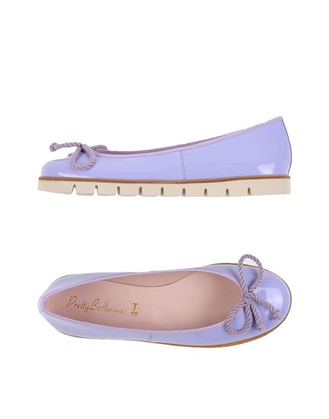 Pretty Ballerinas Leather Ballet Flats In Lilac Purple Lyst