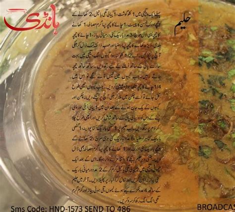 Hum masala tv is our leading cookery channel which for the past nearly eleven years has been providing pakistani audiences with timeless as well as new mouthwatering recipes, which is the reason for its mass popularity. Haleem Recipe by Zubaida Tariq in Urdu English