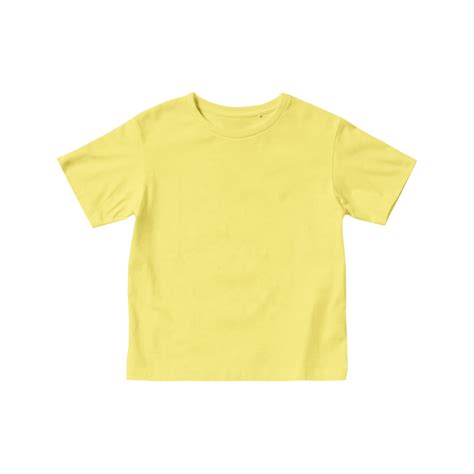Yellow Kids T Shirt Mockup Short Sleeve Transparent Background 11018642 Png