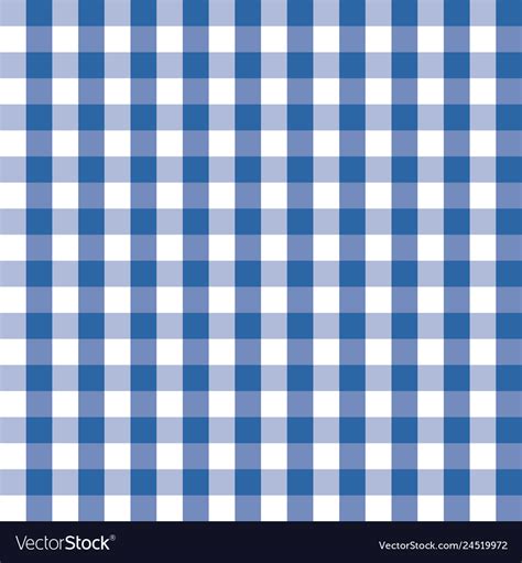 Blue And White Plaids Seamless Pattern Checkered Vector Image