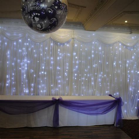 Buy Led Star Curtain Light Backdrop White 3 M High X 6