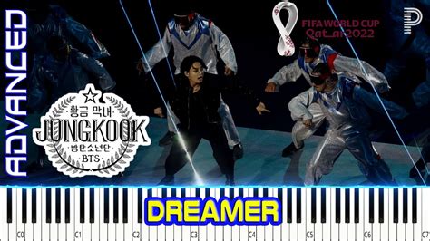 Jung Kook World Cup Dreamer Piano Sheet Music Youtube