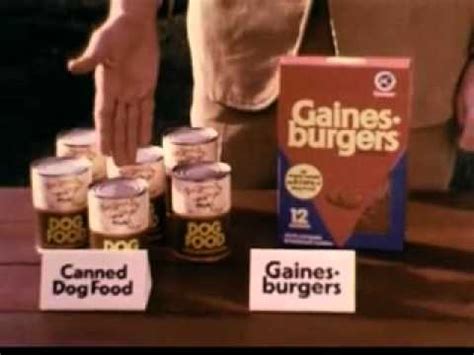 In 1986, quaker oats company bought anderson, clayton to acquire gaines for its pet food division; General Foods Gaines Burgers 70s - YouTube
