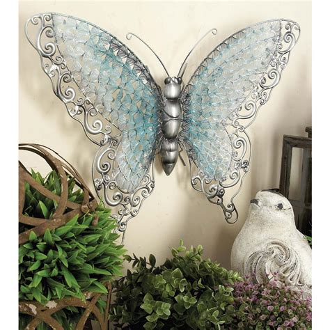 21 In X 16 In Natural Iron Butterfly Wall Sculpture 58527 The Home