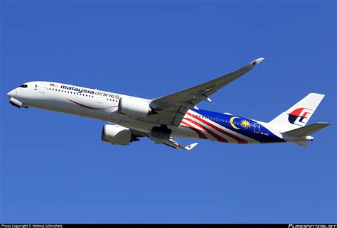 @myatiga wearing the beautiful colorfull outfit by @gayaalyah. 9M-MAC Malaysia Airlines Airbus A350-941 Photo by Helmut ...