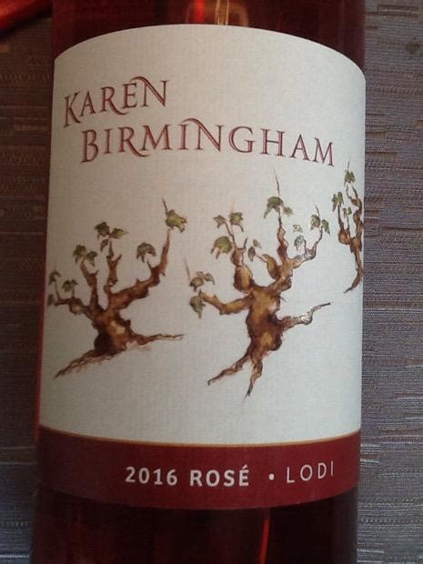 2016 karen birmingham sangiovese rosé usa california central valley lodi cellartracker