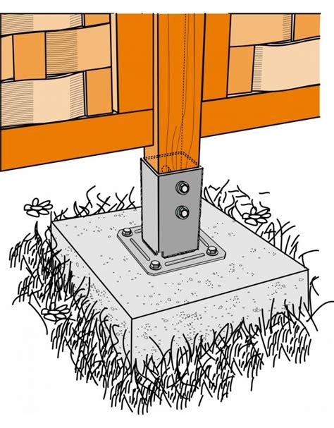 Maybe you would like to learn more about one of these? Pied de poteau bois carré 7x7 cm sur platine Simpson ...