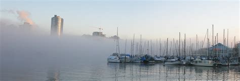Foggy Morning Panorama Vancouver British Columbia Canada Flickr