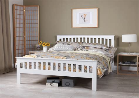 serene amelia opal white bed frame