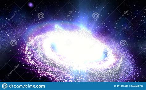 3d Rendering Of Our Galaxy Which Is Aptly Named The Milky Way Stock
