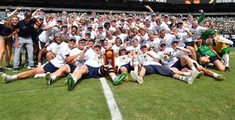 national champs the irish capture first national title in program history notre dame fighting