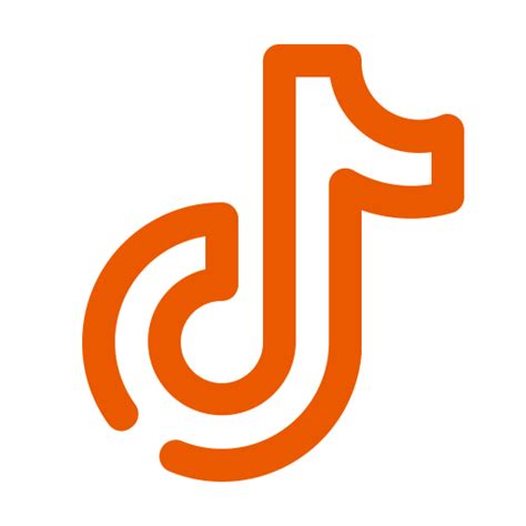 Logotipo Naranja De Tiktok Icono Png