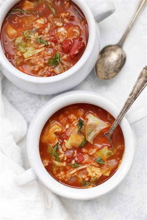 It's your favorite stuffed cabbage in soup form! Stuffed Cabbage Roll Soup • One Lovely Life