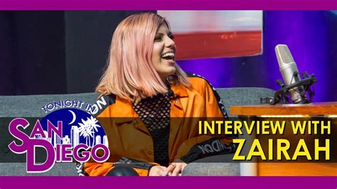 Tonight In San Diego Interview With Zairah Youtube