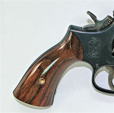 Smith And Wesson K Frame Rosewood Grips Square Butt