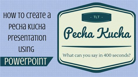 Pecha Kucha Is A Simple Presentation Format Devised By Astrid Klein And