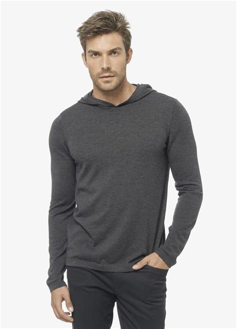 Vince Featherweight Wool Cashmere Hoodie In H Black Black For Men Lyst