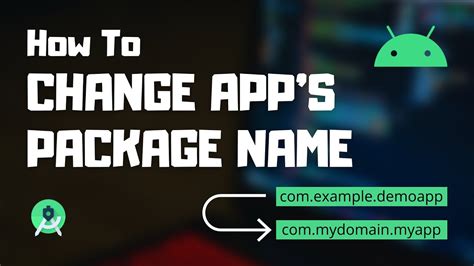How To Change Package Name In Android Studio Youtube