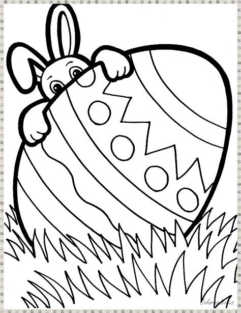 Easy Easter Coloring Pages For Preschoolers Printable Easter Egg