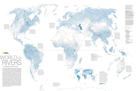 World Map With Rivers Vinni Jessalin