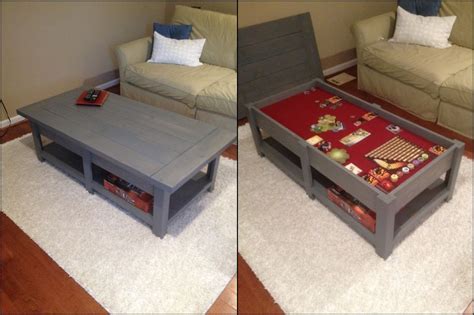 If you want a game table, but don't want to spend a lot, diy! Gaming Coffee Table | Puzzle table, Home, Board game table
