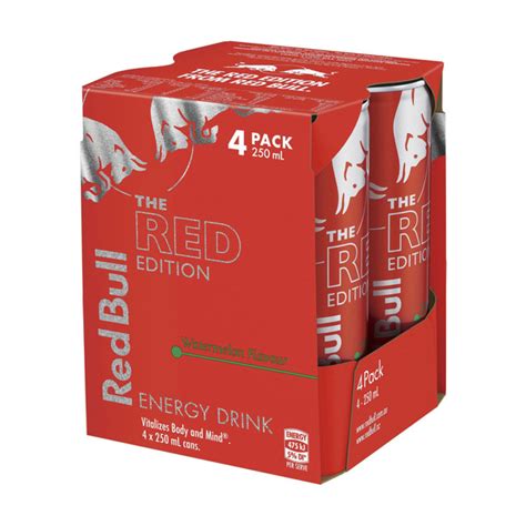 Buy Red Bull Energy Drink Watermelon 4x250ml 4 Pack Coles